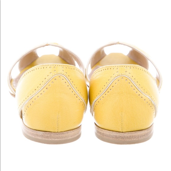 Salvatore Ferragamo peep toe flat size 8 - Picture 5 of 6